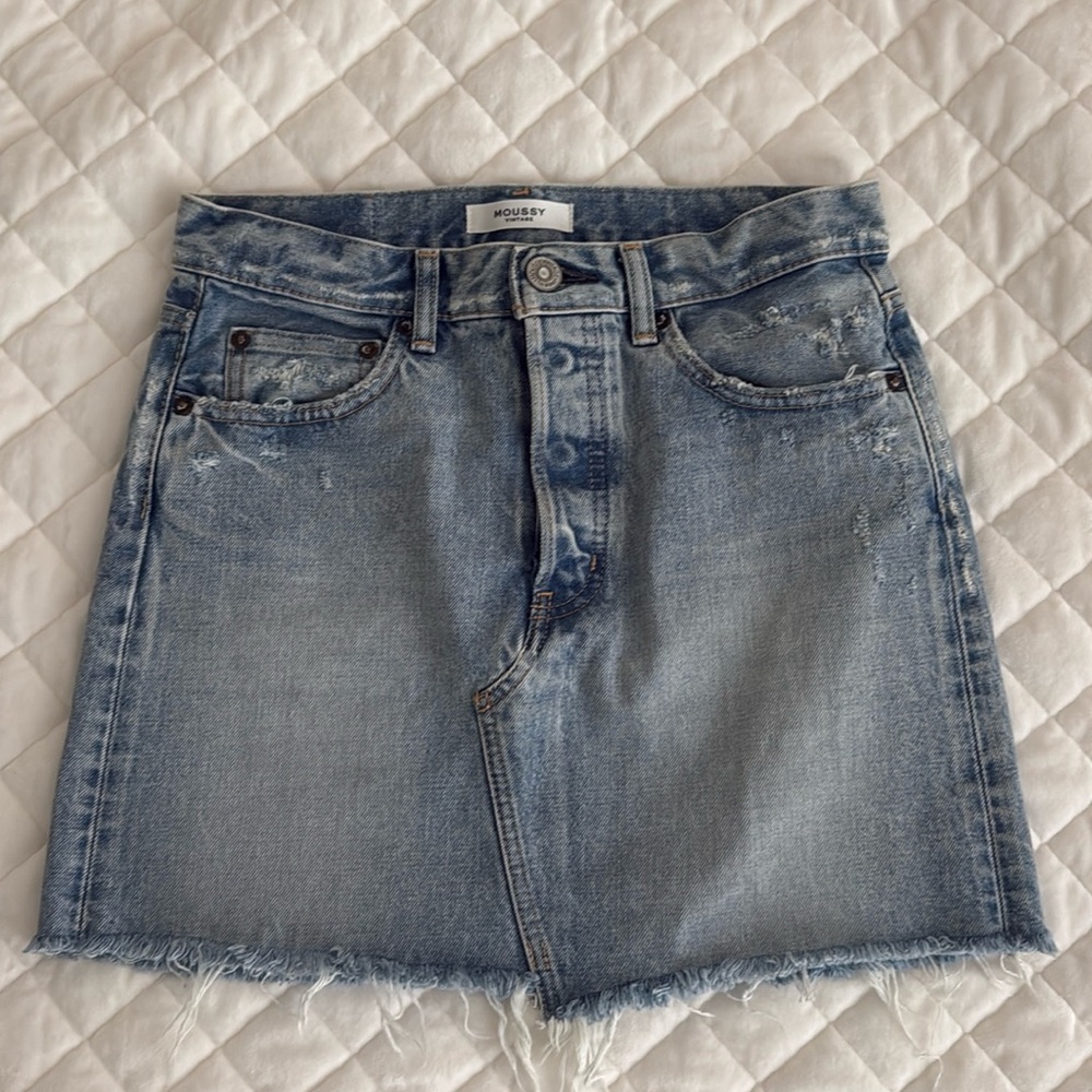 MOUSSY VINTAGE DENIM SKIRT